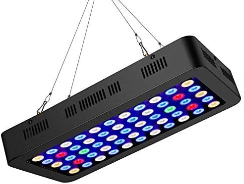 Lxyoug LED Auqarium Light 165W Dimmable Full Spectrum Auqarium Fish Tank LED Reef Decoration Light for Saltwater Freshwater Fish Coral Reef