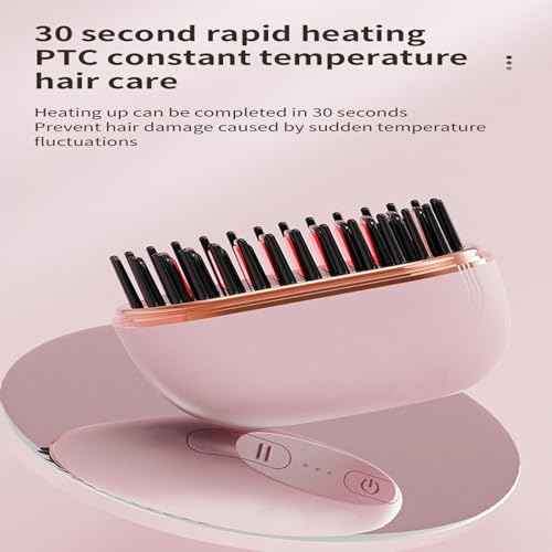 Mini plancha alisadora portátil para cabello recargable miniatura 4