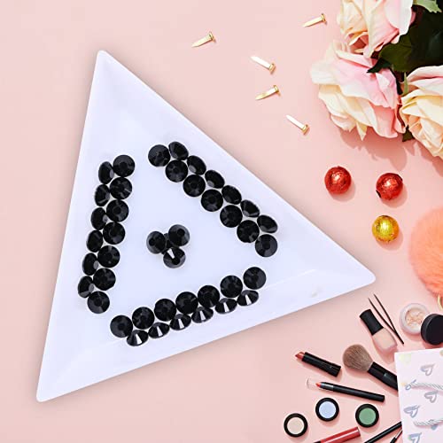 Image of Jollin Crystal Flatback Rhinestones Gems for Crafts 1.6mm SS4, Jet | Glue Fix, 2880pcs Glass Rhinestones for Bedazzling, Clothes, Tumblers, Nail Art, Shoes, Bags, Caps & Accessories Decoration