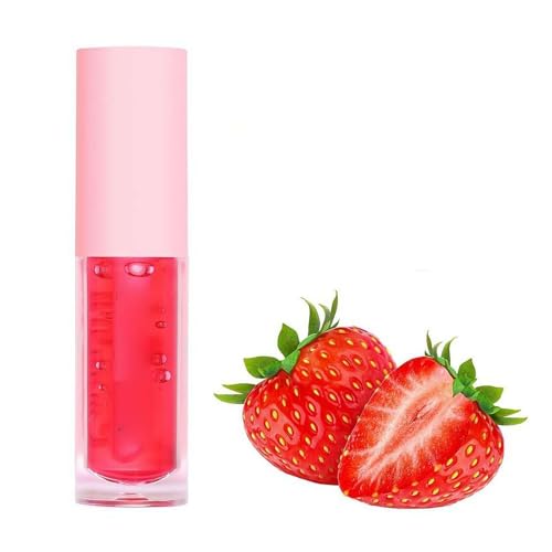 Lot de 6 gloss à lèvres en forme de fruits - Effet de température - Hydratant - Réduction de la température - Étanche - H7 x 7 - Baume à lèvres repulpant - Effet miroir