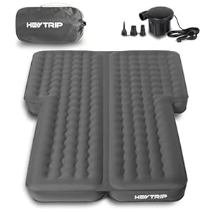 HEYTRIP Widen SUV Air Mattress for Car Camping, Inflatable 6 Inch Thickened SUV Mattress Camping Bed, Adjustable Firmness Car Air Mattress Fit Midsize SUVs – Comfy Pongee (74 x 51 x 6 Inch)
