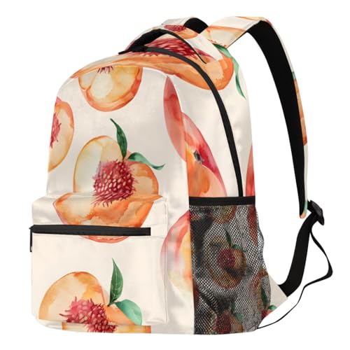 Mochila para portátil con estampado de fruta para excursiones y acampada