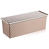 ABOOFAN Backform aus Metall Antihaftbeschichtete Kastenform mit Deckel 12,6X4,7X4,3 Zoll für...