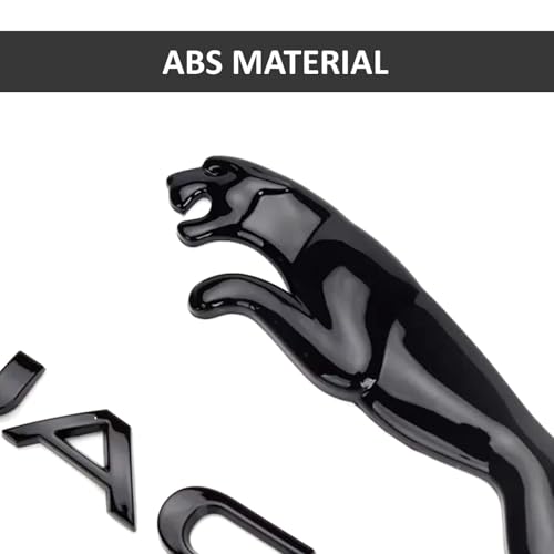 Image of Decal Compatible with Rear Emblem XE XF XJ F-Type F-PACE Car Trunk Emblem Rear Letter Sticker Panther Fender Decal (Rear Emblem Black)