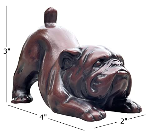 Land Of Simple Treasures English Bulldog Figurine - Mans Best Friend Sculpture - Cute Resin Dog Statue - Paperweight Office Home Decor - Resin- 4 Inches #TOP5