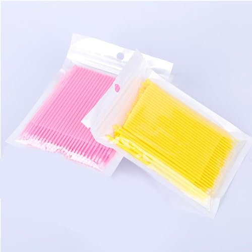 wowjimi コットンブラシ 200本 まつげ美容液 まつ毛アプリケーター 接ぎ木睫毛 クリーニングバー せんじょうぼう まつげにパーマをかける に植える に刺繍 きれいな化粧 まつ毛育毛剤