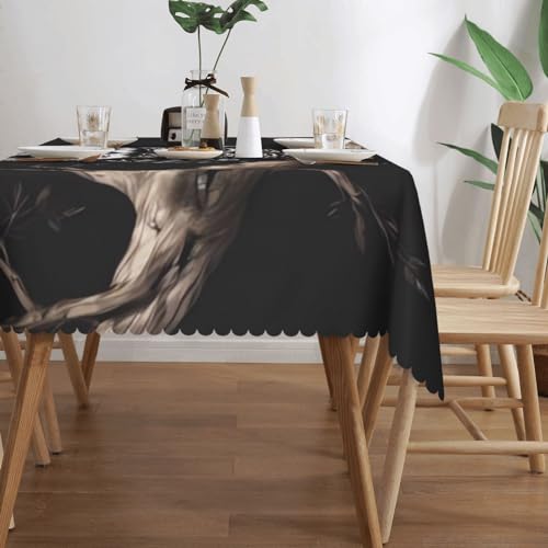 Nappe anti-tache polyester pour table rectangulaire de salle à manger - 4