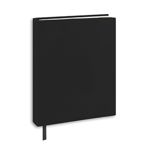 KICNIC Black Book Covers 1 Pack, 6"x9" Stretchable Book Sox Suitable for Most Hardcover Books, Up to 8.5”X9.5” Washable and Reusable Protective Cover for Textbooks