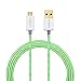 ECEEN Hi-Speed 6-ft Nylon Braided Durable Universal USB 2.0 Micro USB Charging / Sync Data Cable with Gold-Plated Connectors - Green