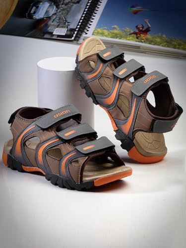 Image of ASIAN Mens VISTARA-20 Casual Sandals with adjustable velcro closure for easy wear with flexible fitting and trendy and stylish looks ideal for everyday use for mens as well as boys