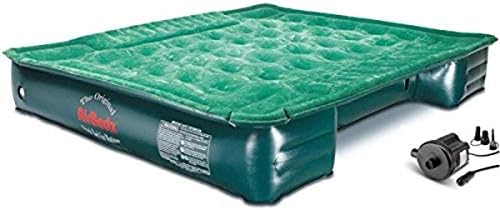 Pittman Outdoors AirBedz Lite PPI PV202C Full Size, Short 6'-6.5' Truck Bed Air Mattress with DC Corded Pump (76"x63"x12" Inflated),Green,Full Size Beds
