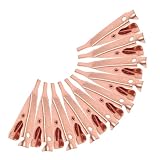 10pcs Copper Alligator Clamps with Spring Clamp for Electrical Testing