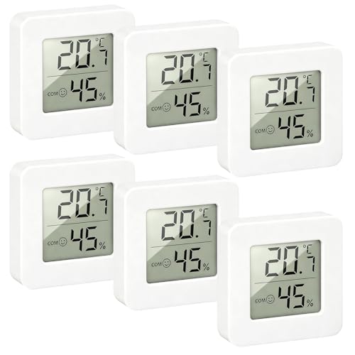 Higrometro Digital Termometro 6 Pcs Termómetro Casa Pantalla LED Medidor