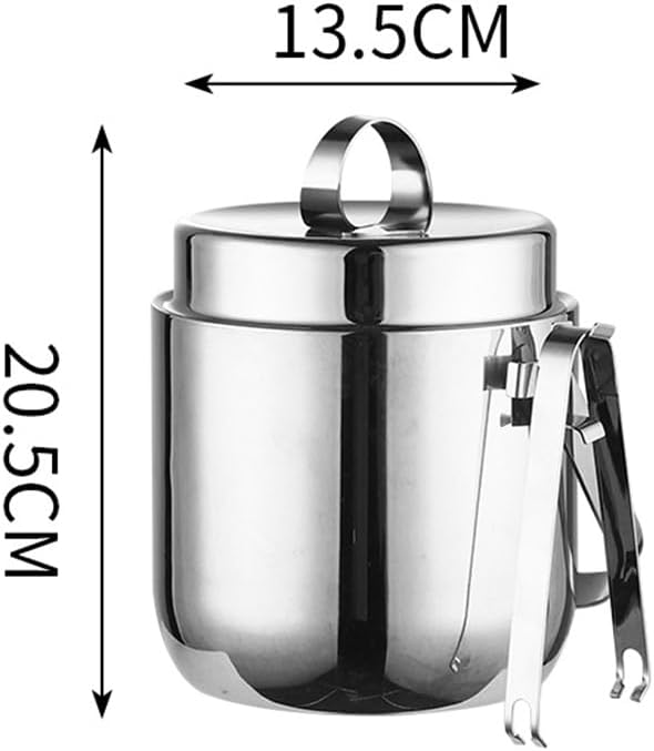 Premium Champagne Ice Bucket with Lid - Stylish Beverage Chiller for Parties, Gatherings & Events - Ultimate Cold Storage Solution
