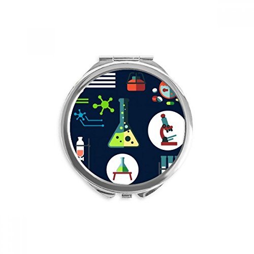 Miroir de poche chimie en finition soignée et design multicolore