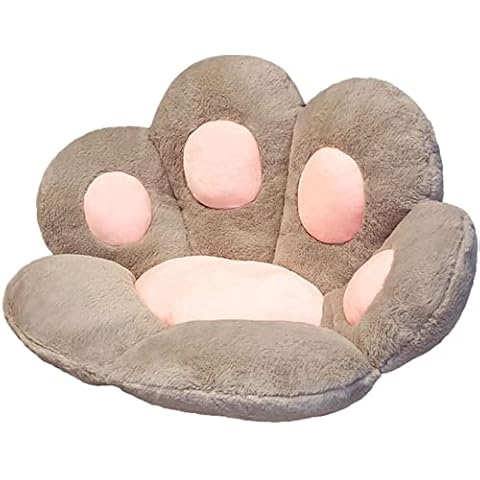 WOYAOFACAI Niedlich Plüsch Katzenpfoten Kissen Lazy Sofakissen Rückenkissen Sitzkissen Stuhlkissen Cat Paw Pillow Cover
