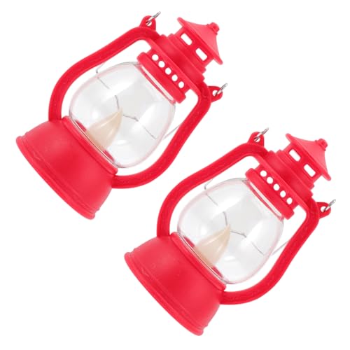 NOLITOY 2 piezas Lámpara Vintage Portátil Linterna Rústica LED Multifuncional para Camping y Decoración Interior Exterior