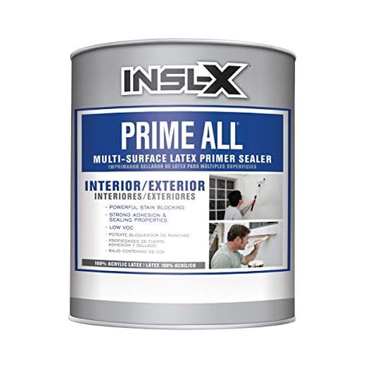 INSL-X AP100009A-04 Prime All Multi-Surface Acrylic Primer, White 32 Fl Oz (Pack of 1)