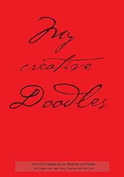 Dot Grid Notebook for Sketches and Notes - 160 Pages with Light Gray Quarter Inch Grid : 7 X10 Notebook, 1/4 Inch Dot Grid Graph Paper, 160 Pages with Red Cover, Perfect Bound, Ideal for Structuring S