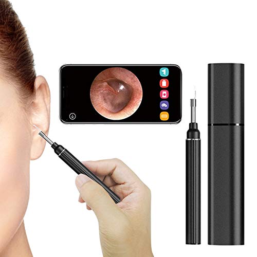 Ear Endoscope Kamera, 1080P HD WiFi Ear Scope Wireless Kamera iPhone Ear Scope Mit 6 Achsen-Gyroskop Für Android Smartphone iOS,Rot