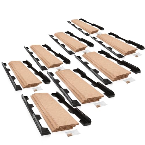 Loft Ledge raised storage boarding truss shelf thick insulation kit by loftleg Shelf Attic Storage Solution for Clothes, Boxes and Household Items (Pack of 8)