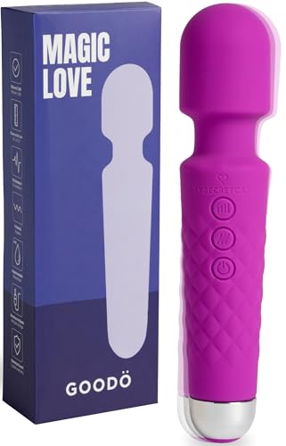 Magic Wand Massager Estimulador de Clítoris Femenino 20 Modos de Vibración + 8 Velocidades Vibradorador Mujer Juguetes Eróticos Vibrador Mujer Potente y Silencioso Masajeador Corporal para Parejas