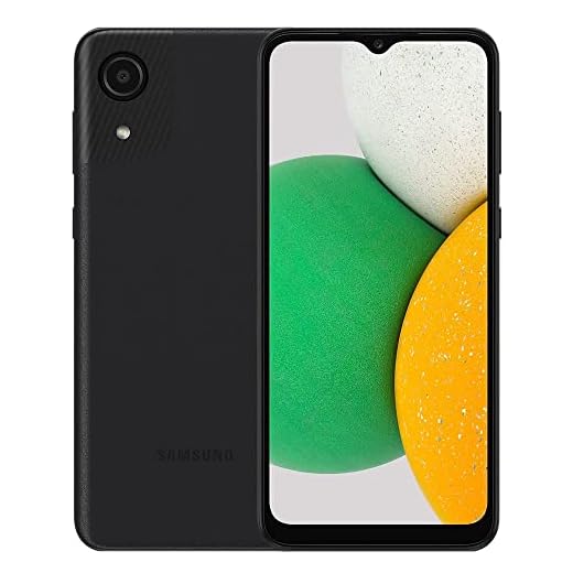 SAMSUNG Galaxy A03 Core (SM-A032/DS) Dual SIM 32GB/ 2GB RAM, GSM Unlocked International Version - No Warranty - Black