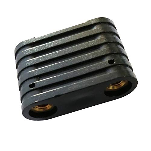 Lifyn2 Longboard Surfing Accessories Surfboard Fin Box 2 Pcs Windsurfing Black Plastic 2-Hole Insert Windsurf Board Footstrap Placement Kit Surfing Accessories Surfboard Single fin Box