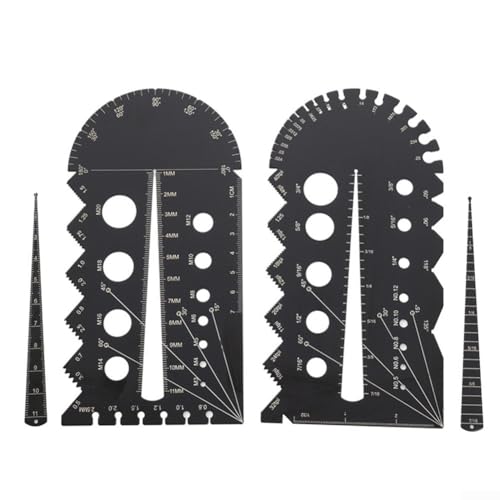 Jauge de filetage pour une mesure précise des vis, écrous et boulons, outil métrique et impérial