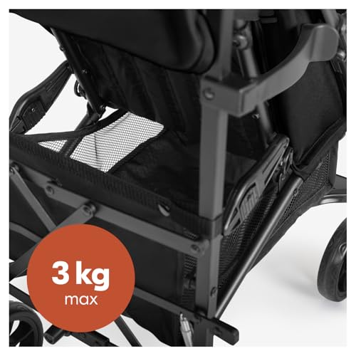 hauck Fold N Care Carrito Bebé Ultraligero - Silla de Paseo para Niños desde 6 Meses hasta 22 kg - 7,6 kg Compacta - Reclinable - Protección Solar UV 50+ - Cesta XL - Negro - imagen 7