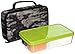 Fit & Fresh Kids' Bento Box Lunch Kit with Reusable BPA-Free Removable Plastic Containers, Insulated Lunch Bag and Ice Packs, Kids, Men, Ladies