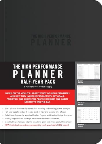 The High Performance Planner Half-year Pack: 3