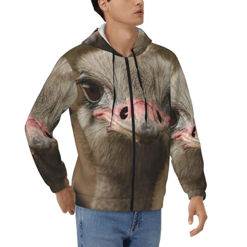 Sweat à capuche décontracté à fermeture éclair intégrale hommes