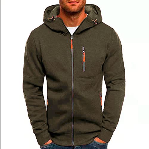 QBQZXAOSOWH Jersey Sudadera con Capucha Y Cremallera para Hombre Sudaderas Y Sudaderas con Capucha para Hombre Sudadera para Mujer con Cremallera Sudaderas para Niñas Sudadera con Capucha L Armygreen Cover
