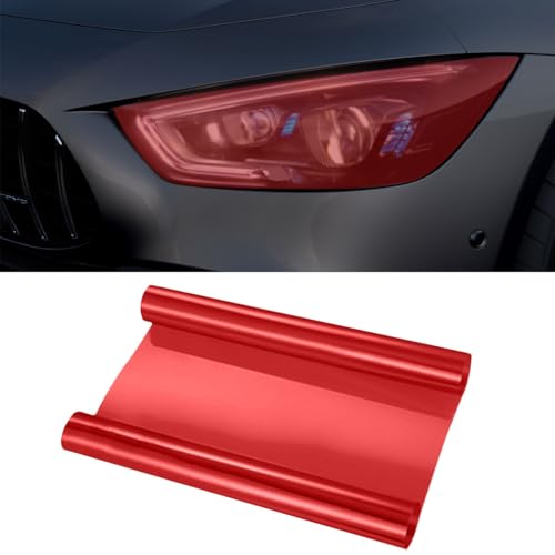 ZIMISI 11.88×48 Inches Car Headlight Tint Film, Self Adhesive Vinyl Wrap Protector Film, Cuttable