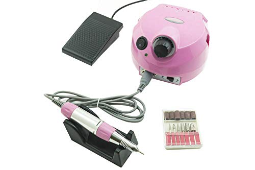 EACH FRESA LIMA PROFESSIONALE RICOSTRUZIONE UNGHIE 35W MANICURE NAIL ART PEDALE CS-556 DIAMANTE