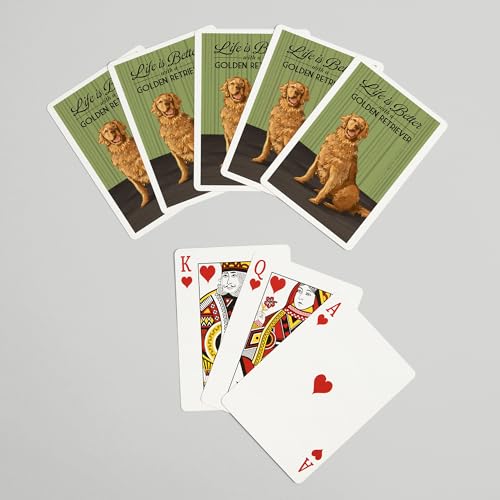 Baraja de Cartas Póker Golden Retriever 52 piezas miniatura 7