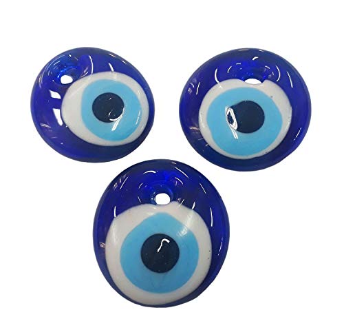 Pack of 10 Nazar Boncuk Boncugu 2.5/3/4/5 cm Blue Eye, Evil Eye, Turkish Lucky Charm, Party Favours, Glass Beads, Decoration - Image 4