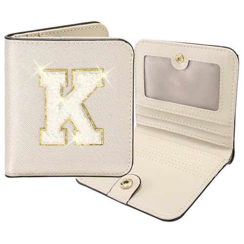 Image of RNIEGA Initial Wallet Women Small Teen Girl Gifts Trendy Stuff Girls Wallets Personalized Christmas Birthday Gift for Women Friends Daughter Granddaughter 6 7 8 9 10 11 12 13 Year Old Gold K
