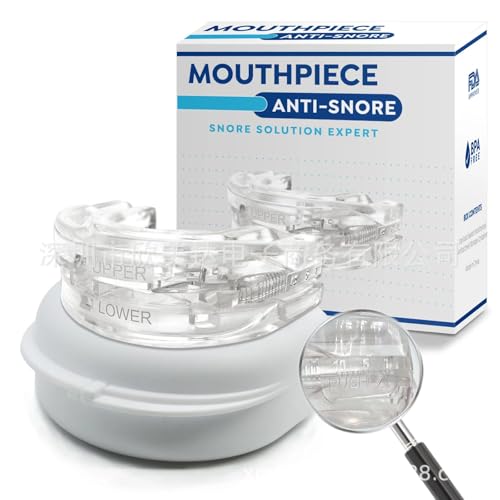 Anti Snoring Mouthpiece: Anti Snoring Devices Mouth Guard - Anti snoring Mouth Guard - Snoring Aids for Men and Women - Anti Snore Mouth Guard - White