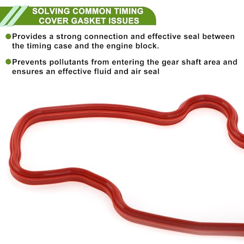 Image of No.JV5051 /TCS21200 Timing Cover Gasket Set for FORD EXPEDITION 5.4L 2005-2012 Long-lasting Sealing Engine Timing Cover Gasket 1 Set