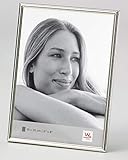 Portraitrahmen, echt versilbert mit klassischem  Halbrundrundprofil mit Spiegeleffekt