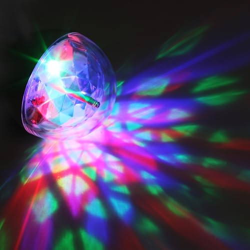 Image of Feit Electric LED Disco Light Bulb, Rotating Multi-Color with 4 Modes (Disco, Snow, Holiday, Halloween), Easy Screw-in Base, 10,000-Hour Lifetime, Perfect for Parties & Home Ambiance, DISCO /4M /LED
