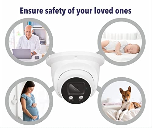 Image of CuTech Wireless 3MP 3K Pro HD Wi-Fi Smart Home Security Dome Camera| 8X Digital Zoom| 2-Way Audio| Night Vision| Motion