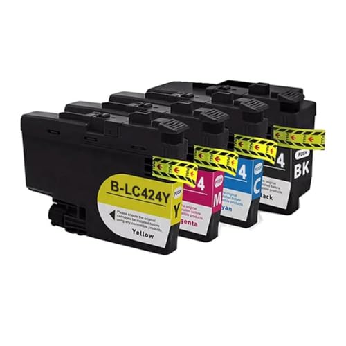 ZHAOXCAIN Kompatibel mit DCP-J1200DW DCP-J1200W DCP-J1200WE-Druckermodelle LC424 424 Tintenpatronen-Aftermarket-Austausch(Magenta)