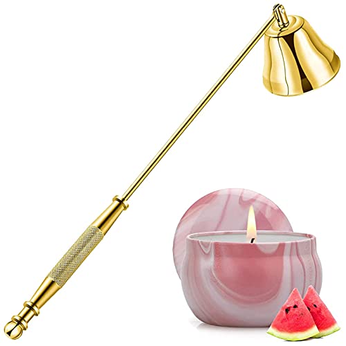 Kerzenlöscher Gold Dochtlöscher Kerze Werkzeug Zubehör Kerzenlöscher Aus Edelstahl Langlebiger Kerzenlöscher Mit Langem Griff Für Kerzenflamme Duftkerzen Aromatherapie-kerzen Glaskerzen(gold) Cover