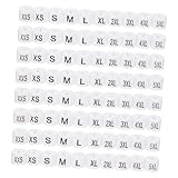 Marqueurs de taille de cintre - nous préparé des marqueurs de tailles de vêtements xxs-5xl, vous pouvez organiser les vêtements dans votre magasin et garder les tailles séparées plus rapidement pour gagner du temps et du travail, des marqueurs de taille de cintre.