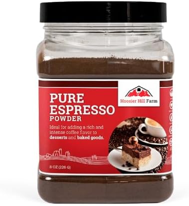 Hoosier Hill Farm Pure Espresso Powder, 8oz (Pack of 1)