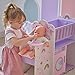 Olivia’s Little World Fantasy Care Doll Nursery 6-in-1 Unicorn Themed Baby Station with Cradle, Washer, High Chair, Sink & Closet with 3 Wooden Hangers for Pretend Play, for Girls Ages 3 and Up