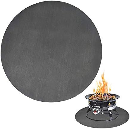 Fire Pit Mat, Bonfires, Lawn, Patio, Chiminea, Deck Defender, Under Grill Mat, BBQ Mat, Heat Shield, Fire Resistant Pad for Outdoors (24 Inch Round)